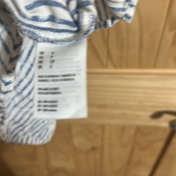 American Eagle Outfitters Blue and White Striped Collared Button-up - Picture 4 of 5